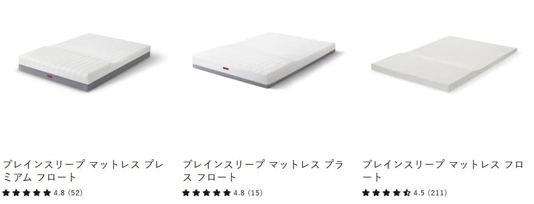 ブレインスリープマットレス プレミアムの違い