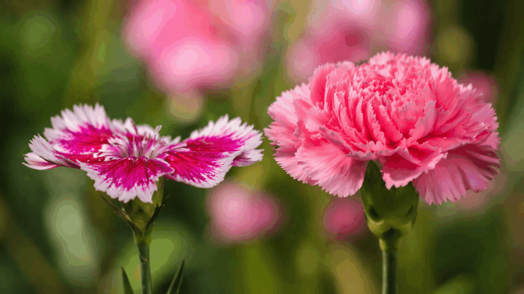 ダイアンサスとカーネーション 葉の違い