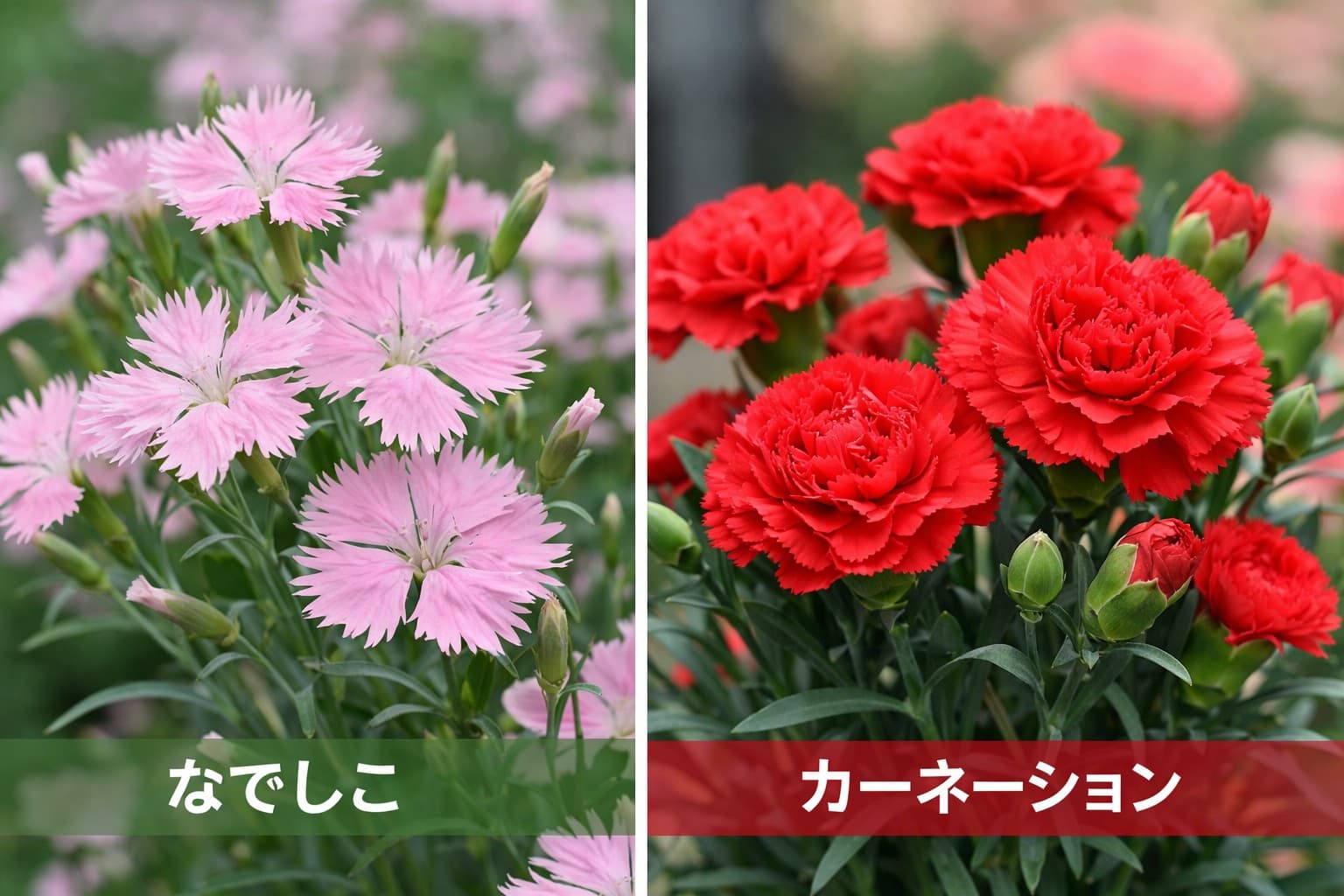 なでしことカーネーションの違い