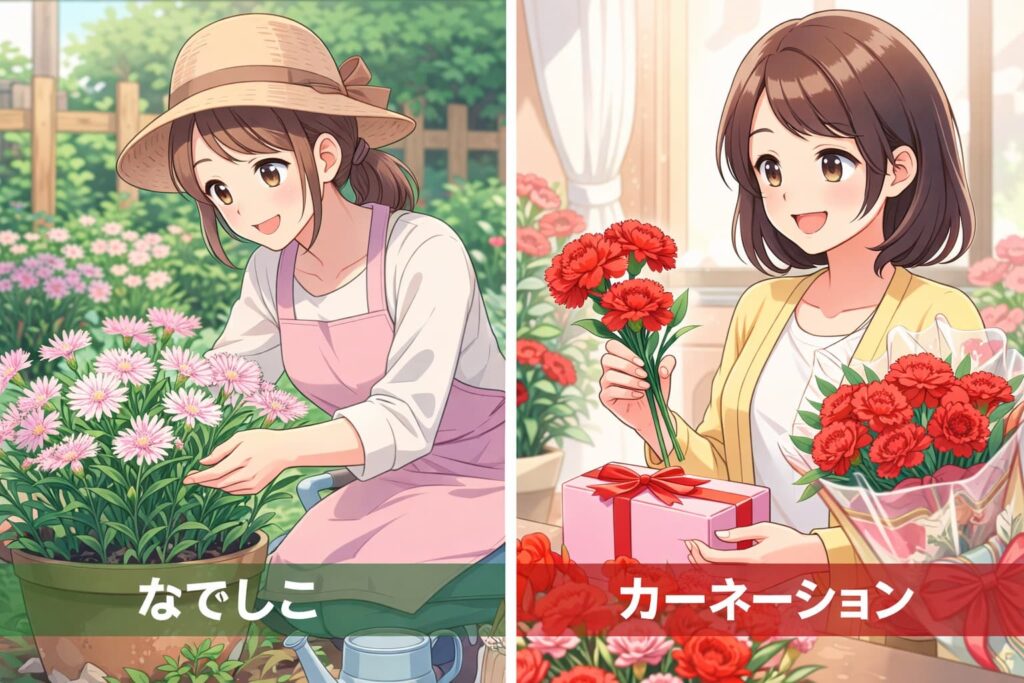 なでしことカーネーションの違い