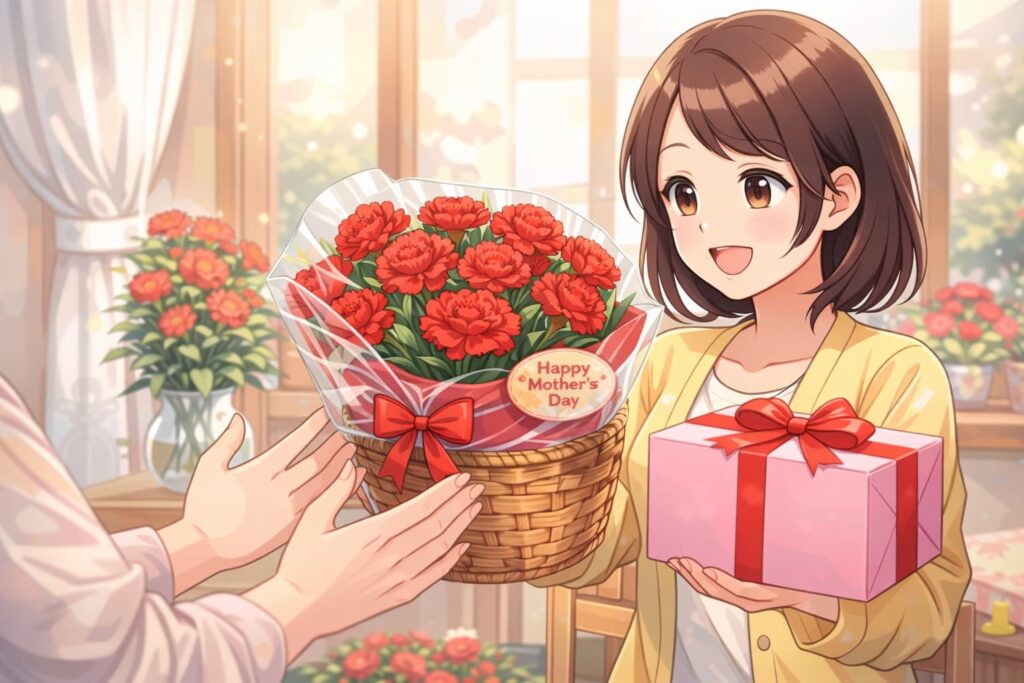 カーネーションは贈り物や母の日