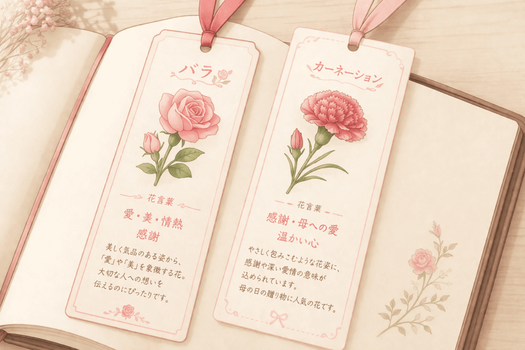 バラとカーネーションの花言葉